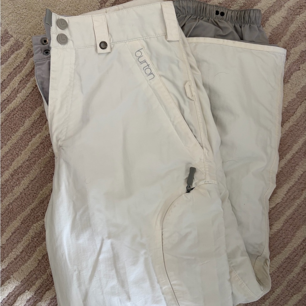 Women’s Burton White Snow Pants, size small